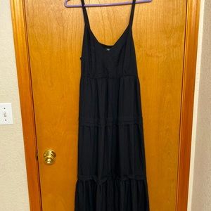 Elegant long black dress
